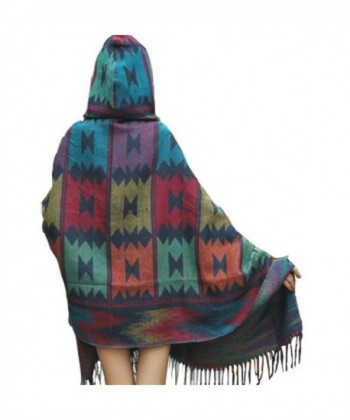 CRAZY Elegant Jacquard Weave Pashmina Shawl Wrap Cloak Scarf With Hood - 7D453612527