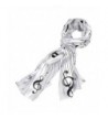 Music Note Scarf White - CI11K4Z4R57