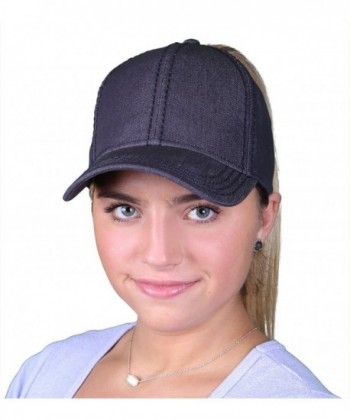 H 211 21 Messy High Denim Baseball in Women's Baseball Caps