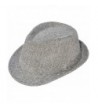 Simplicity Men's Short Brim Gangster Sun Fedora Hat Costume Accessory w/ Band - 3071_black/White Chevron Print - CH11XQ7VUB9