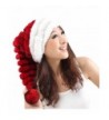 URSFUR Unisex Christmas Santa Hat Women Winter Rabbit Fur Knit Pom Beanie Cap - CA11D1X59K1