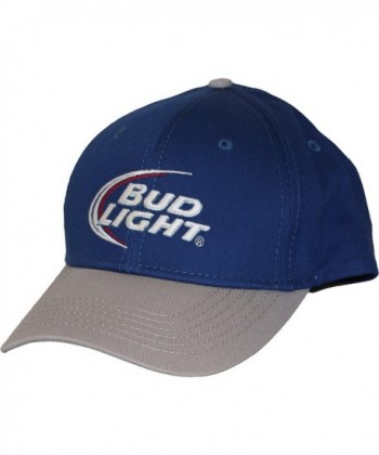 Bud Light Baseball Hat Blue and Gray Embroidered Logo - CA12GX0VOVL