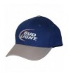 Bud Light Baseball Hat Blue and Gray Embroidered Logo - CA12GX0VOVL