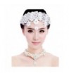 Wiipu Bride Diaries lace headpieces white flowers wedding hair accessories headdress(A1204) - CH186452TH2