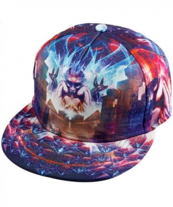 Samtree Unisex Snapback Hats-Adjustable Printed Hip Hop Flat Bill Baseball Cap - 016-egyptian Head Lion - CM12ODQTR2H