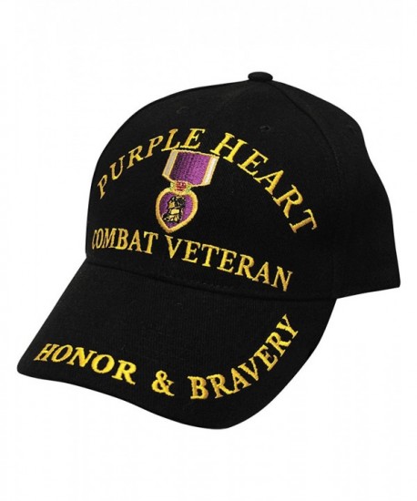 Purple Heart Combat Veteran Embroidered Cap - CM11VVSM573