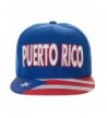 Artisan Owl Embroidered Puerto Rico Snapback Baseball Cap With Flag On Bill - One Size Fits All - CS182OIKKE5