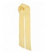 ScarvesMe Skinny Solid Tie Neck Sash Scarf - Yellow - CI12CMMKQWR