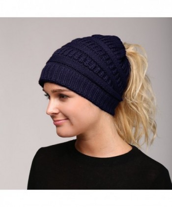 MIRMARU Womens Season Adjusted Ponytail in Women's Skullies & Beanies