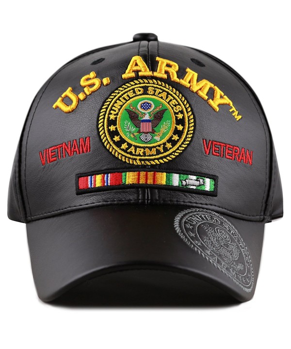 Official Licensed Military 3D Embroidered Logo Veteran Cap-Army 