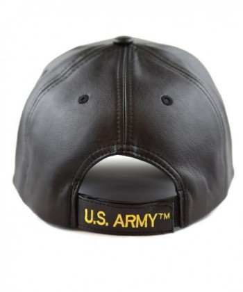 HAT DEPOT Official Embroidered U S Army Black in Men's Baseball Caps