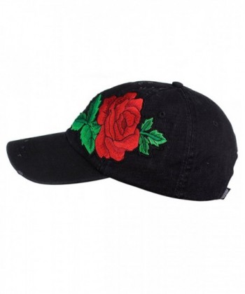 NYFASHION101 Embroidered Flower Adjustable Baseball in Women's Baseball Caps