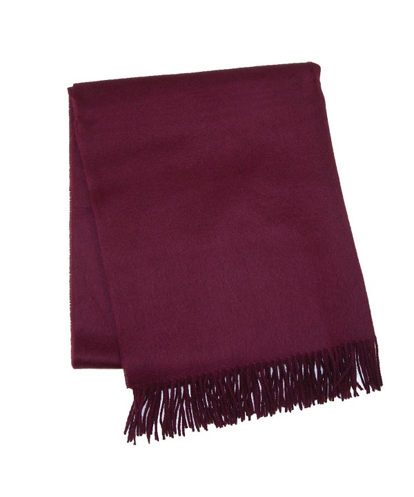 David & Young Softer Than Cashmere Blanket Scarf - Wine - CQ12MAX65MQ