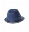WITHMOONS Fedora Stitch Washed DW6646 in Men's Fedoras