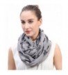 Lina & Lily Halloween Bat Print Infinity Loop Scarf Lightweight - Gray - CB11OWGBXSD