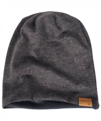 Oversize Slouch Beanie Skullcap Gray 010b