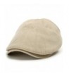 ililily Washed Cotton Flat Cap Cabbie Hat Gatsby Ivy Irish Hunting Newsboy Stretch - Xl-cream Beige - C3183M34XWS