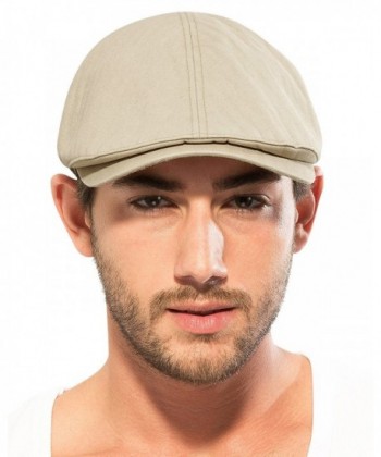 ililily Hunting Newsboy Stretch XL Cream in Men's Newsboy Caps
