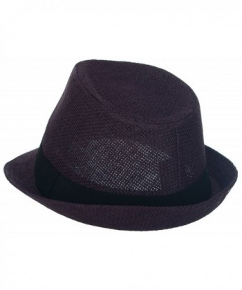 DRY77 Plain Light Fedora Purple in Women's Fedoras