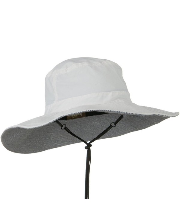 UPF 50+ Wide Brim Talson Bucket Hat White C1127KEB3QZ