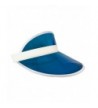 Athletic Club Sun Visor Hat (Clear- Plastic) for Women- Men - Ocean Blue - CC17YLGI6GR