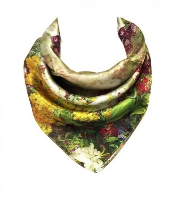 Allydrew Charmeuse Silk Neckerchief Square Scarves- Romance - CJ11ZDW0GJH