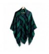 Oct17 Women Cashmere Like Scarf Plaid Winter Shawl Wrap Scarves Fashion Large - Green - CE1889YNY47