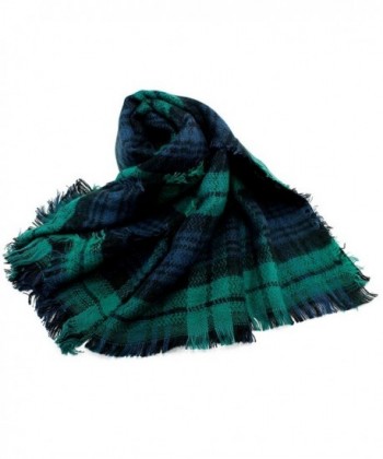 Oct17 Tartan Lattice Blanket Checked in Cold Weather Scarves & Wraps