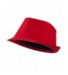 Basic Poly Woven Fedora Hats - Red L-XL - CY11HEH6Y8L