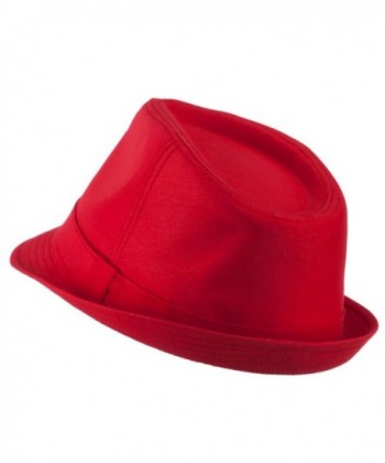 Basic Poly Woven Fedora Hats