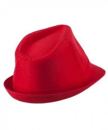 Basic Poly Woven Fedora Hats in Men's Fedoras