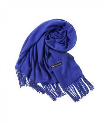 Plain Scarf Woolen Feel Muffler Large Blanket Winter Wraps Shawl foci cozi - Blue - CF186E7IMAR