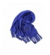 Plain Scarf Woolen Feel Muffler Large Blanket Winter Wraps Shawl foci cozi - Blue - CF186E7IMAR