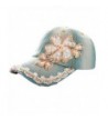 Highpot Rhinestone Baseball Floral Snapback