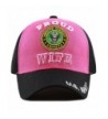 THE HAT DEPOT Women's Military Proud Official Licensed One Size Cap - Black/Fuchsia-u.s. Army - CG1800O4CRR