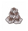E-Clover Lightweight Chiffon Sheer Scarves: Women's Cute Moose Print Scarf - Coffee - C812MZGTY3J