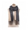 SOJOS Both-Side Colored Reversible Cashmere Wool Women Scarf Shawls Wraps SC302 - C1 Grey&beige - CX186N7RLZ0