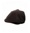 NYFASHION101 Men's Solid Color Cotton Elastic Buttoned Bill Newsboy Ivy Cap - Brown - C111Y7EK7P5