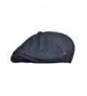 VOBOOM Winter 8 Panel Wool Tweed newsboy Gatsby IVY Cap Golf Cabbie Driving Hat - 189-navy - CT188RWC82D