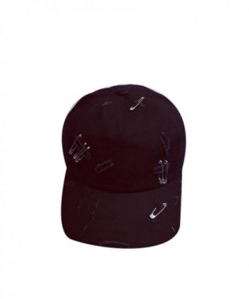 Hat-UPLOTER Retro Cotton Baseball Cap Boys Girls Snapback Flat Hat - Black - CG12M4TY6SN