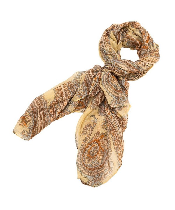 Large Paisley Pareo Scarf - Ivory - CB11MOFQ25X