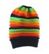 EachWell Women Winter Stripe Rainbow Beanie Skull Hat Slouchy Cap - Color 4 - CB186W36IRU