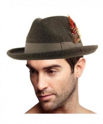 Godfather Homburg Feather Fedora Hat