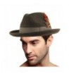 Godfather Homburg Feather Fedora Hat