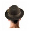 Godfather Homburg Feather Fedora Hat in Men's Fedoras