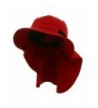 Big Size UV 45+ Extreme Condition Flap Hat - Red - CI111C6HUUL