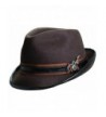 Carlos Santana Wool Felt Fedora with Guitar Pin - Meditation (SAN216)-Chocolate-S/M - CF119H28H27