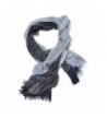 Ladies Shawl Loose Woven Cotton Blanket Scarf Soft Wrap Fashion Scarves For Women - baby blue- navy blue - CF12N9HZ2DK