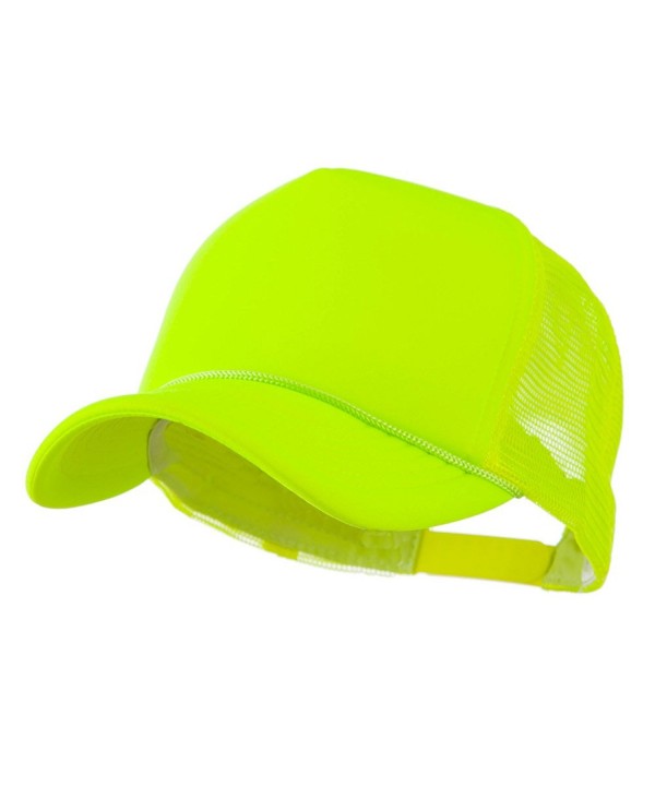 Neon Color Foam Front Summer Trucker Cap - Neon Yellow - CO11FITYIIF