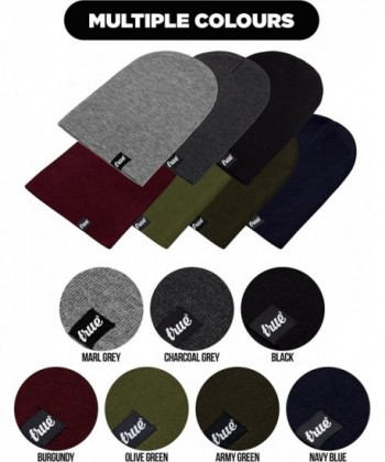 TRUE VISION Mens Black Beanie